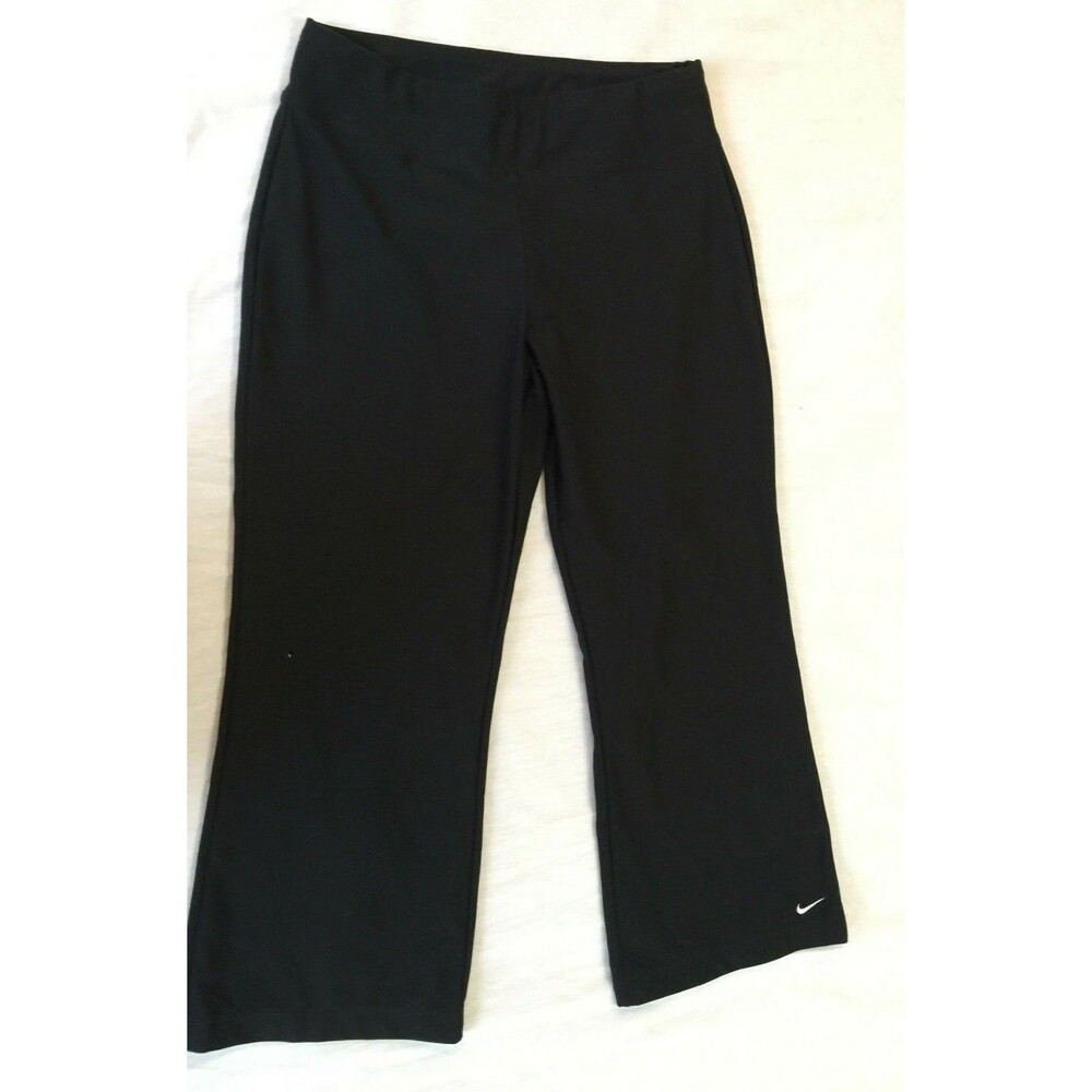 NIKE DRI FIT WOMENS PULL ON ATHLETIC YOGA  CAPRIS PANTS SIZE S 4-6
